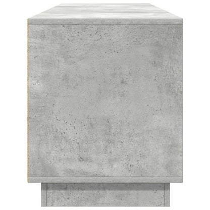 vidaXL TV Cabinet with LED Lights Concrete Grey 193.5x41x50 cm