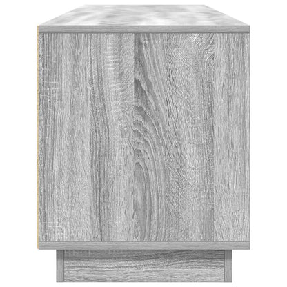 vidaXL TV Cabinet with LED Lights Grey Sonoma 193.5x41x50 cm