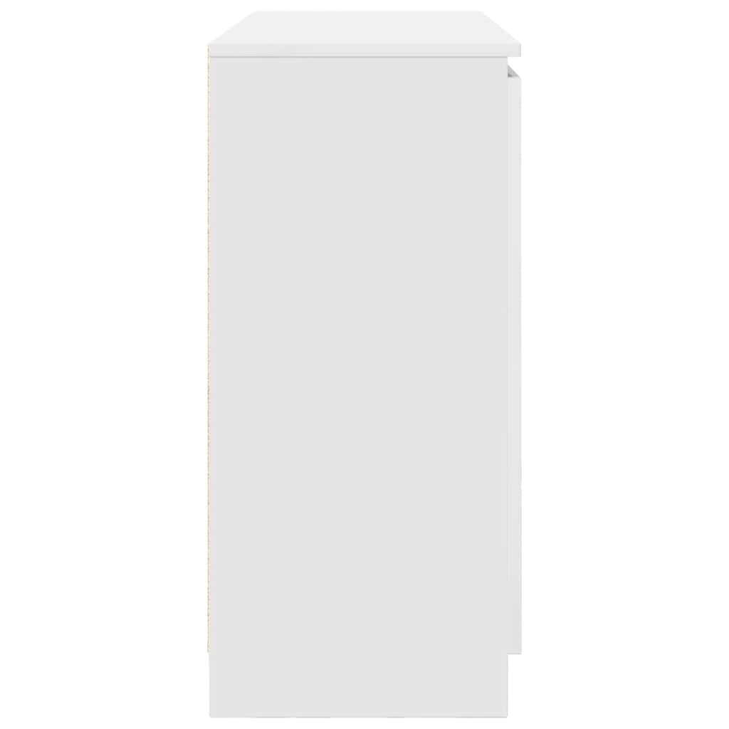 vidaXL Sideboard with Drawers White 100,5x35x76 cm Engineered Wood