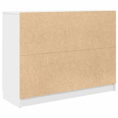 vidaXL Sideboard with Drawers White 100,5x35x76 cm Engineered Wood