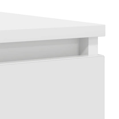 vidaXL Sideboard with Drawers White 100,5x35x76 cm Engineered Wood