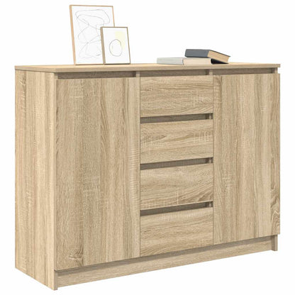 vidaXL Sideboard with Drawers Sonoma Oak 100.5x35x76cm Engineered Wood