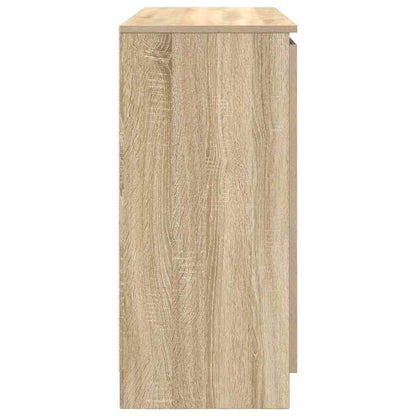 vidaXL Sideboard with Drawers Sonoma Oak 100.5x35x76 cm Engineered Wood