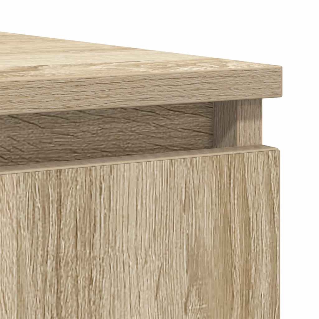 vidaXL Sideboard with Drawers Sonoma Oak 100.5x35x76 cm Engineered Wood
