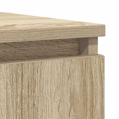vidaXL Sideboard with Drawers Sonoma Oak 100.5x35x76 cm Engineered Wood