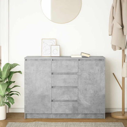vidaXL Sideboard with Drawers Concrete Grey 100.5x35x76 cm