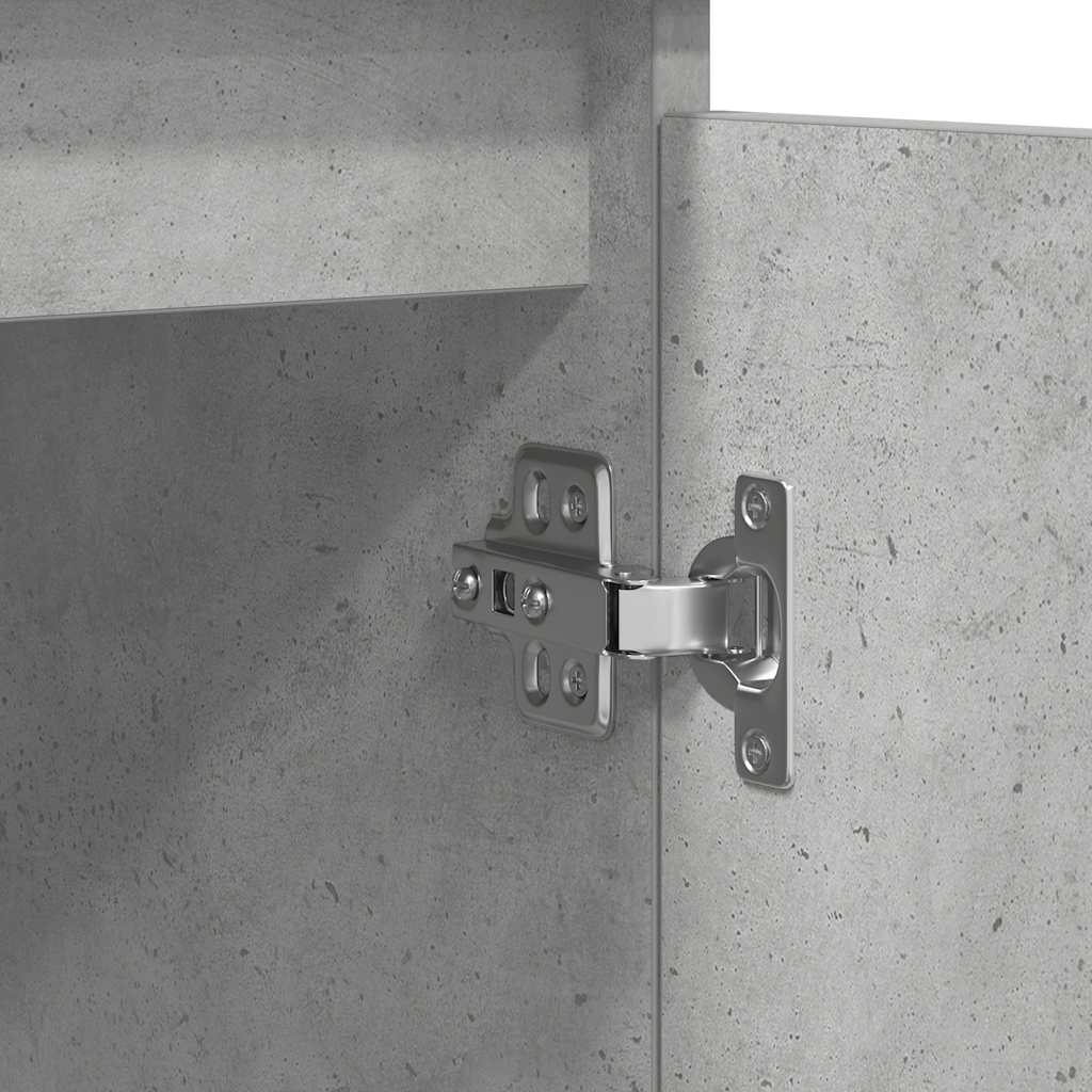 vidaXL Sideboard with Drawers Concrete Grey 100.5x35x76 cm Engineered Wood