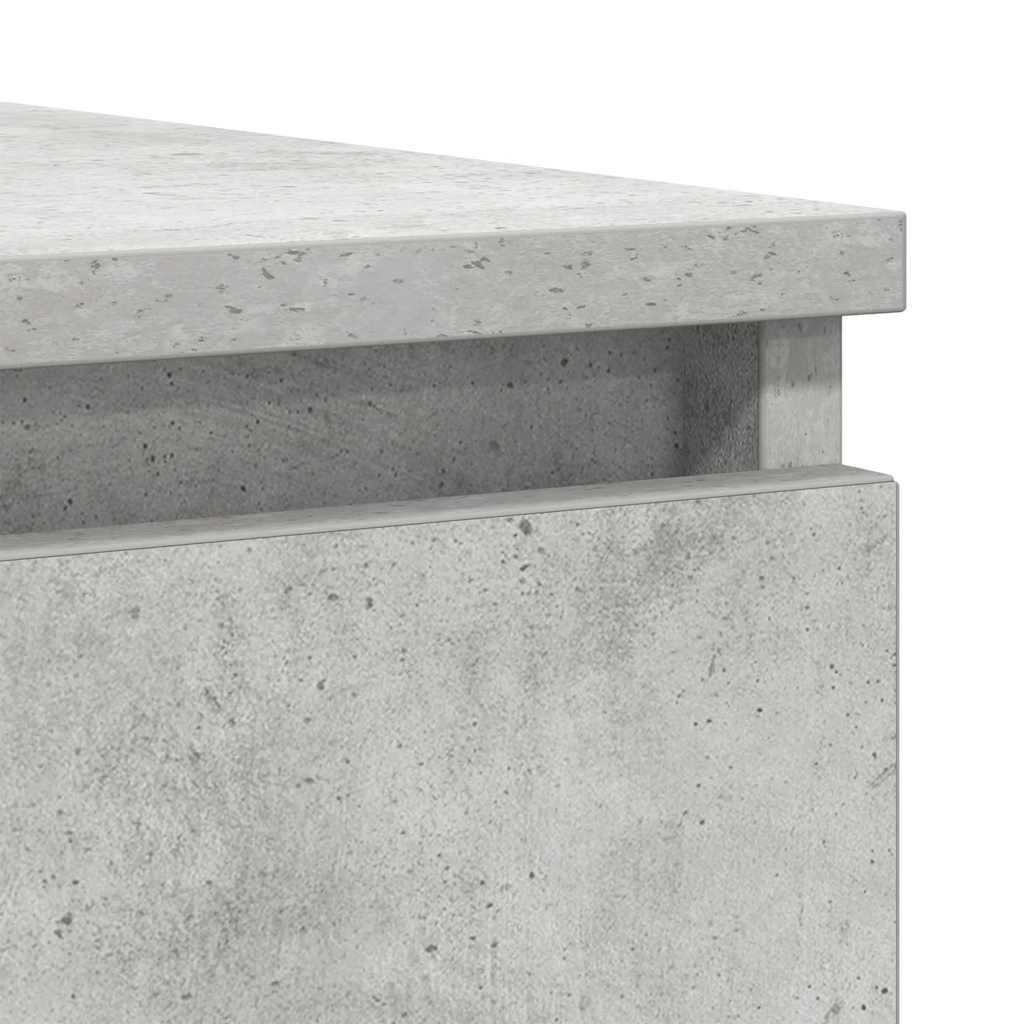 vidaXL Sideboard with Drawers Concrete Grey 100.5x35x76 cm