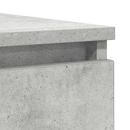vidaXL Sideboard with Drawers Concrete Grey 100.5x35x76 cm