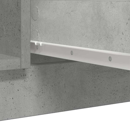 vidaXL Sideboard with Drawers Concrete Grey 100.5x35x76 cm Engineered Wood