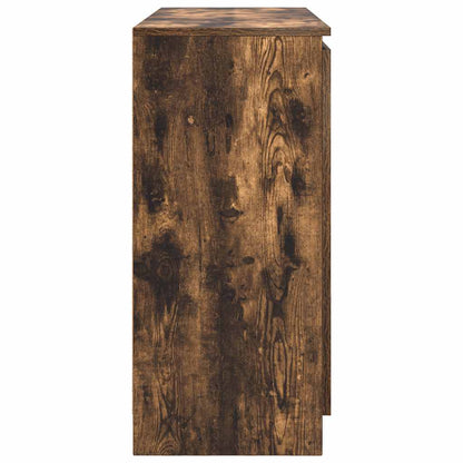 vidaXL Sideboard with Drawers Smoked Oak 100.5x35x76 cm Engineered Wood