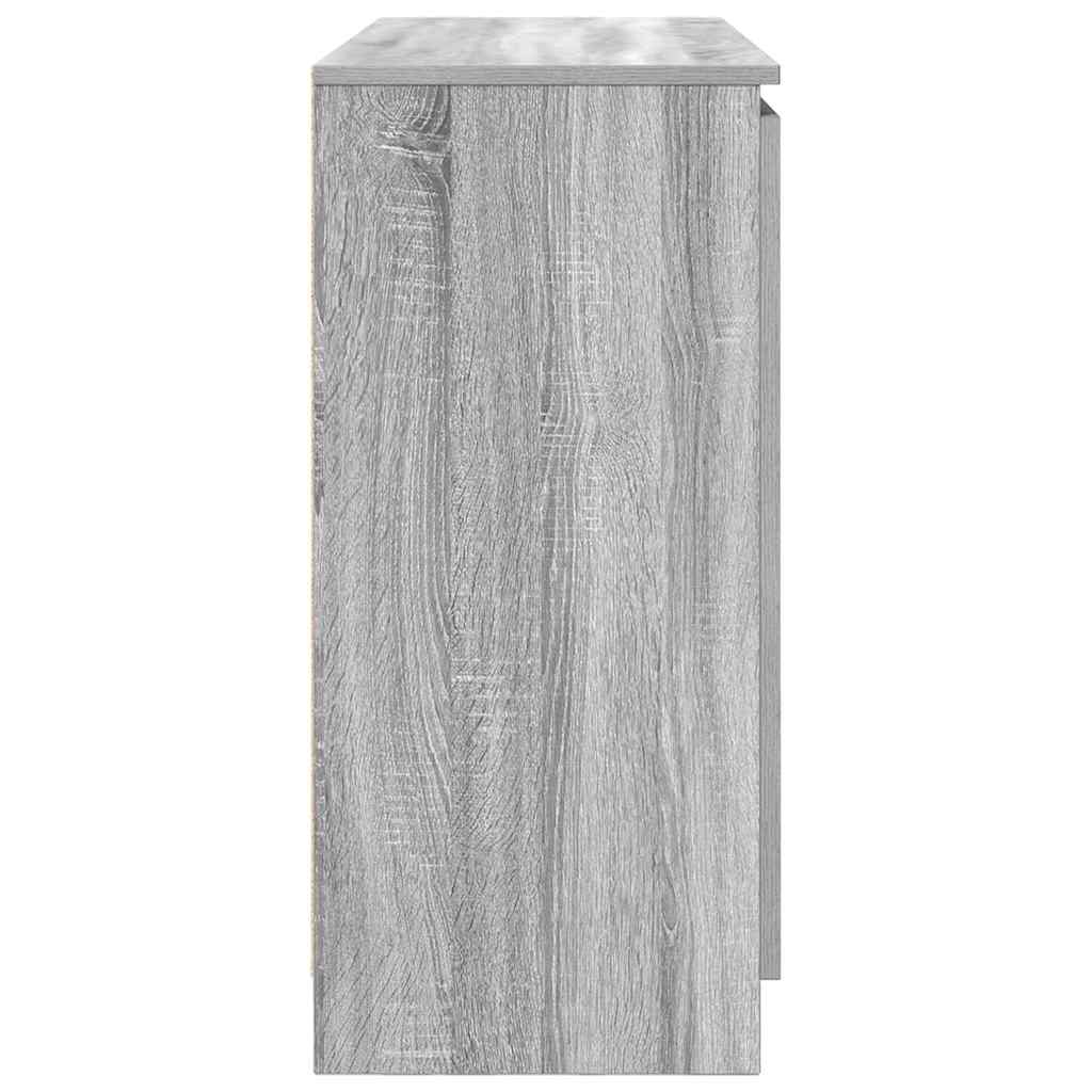 vidaXL Sideboard with Drawers Grey Sonoma 100.5x35x76 cm Engineered Wood