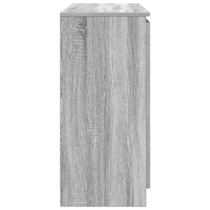 vidaXL Sideboard with Drawers Grey Sonoma 100.5x35x76 cm Engineered Wood