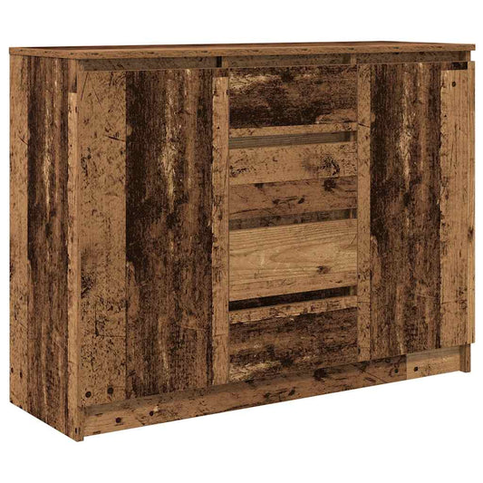 vidaXL Sideboard with Drawers Old Wood 100.5x35x76 cm Engineered Wood