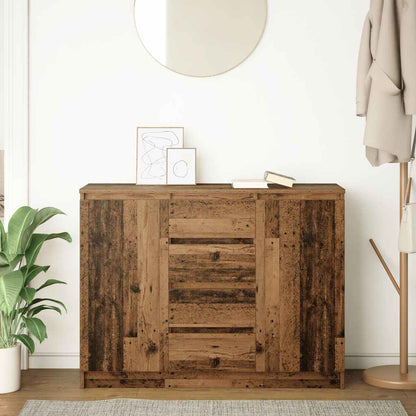 vidaXL Sideboard with Drawers Old Wood 100.5x35x76 cm Engineered Wood
