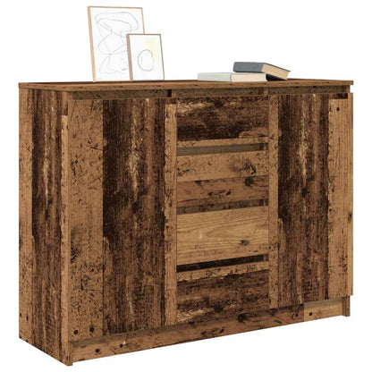vidaXL Sideboard with Drawers Old Wood 100.5x35x76 cm Engineered Wood
