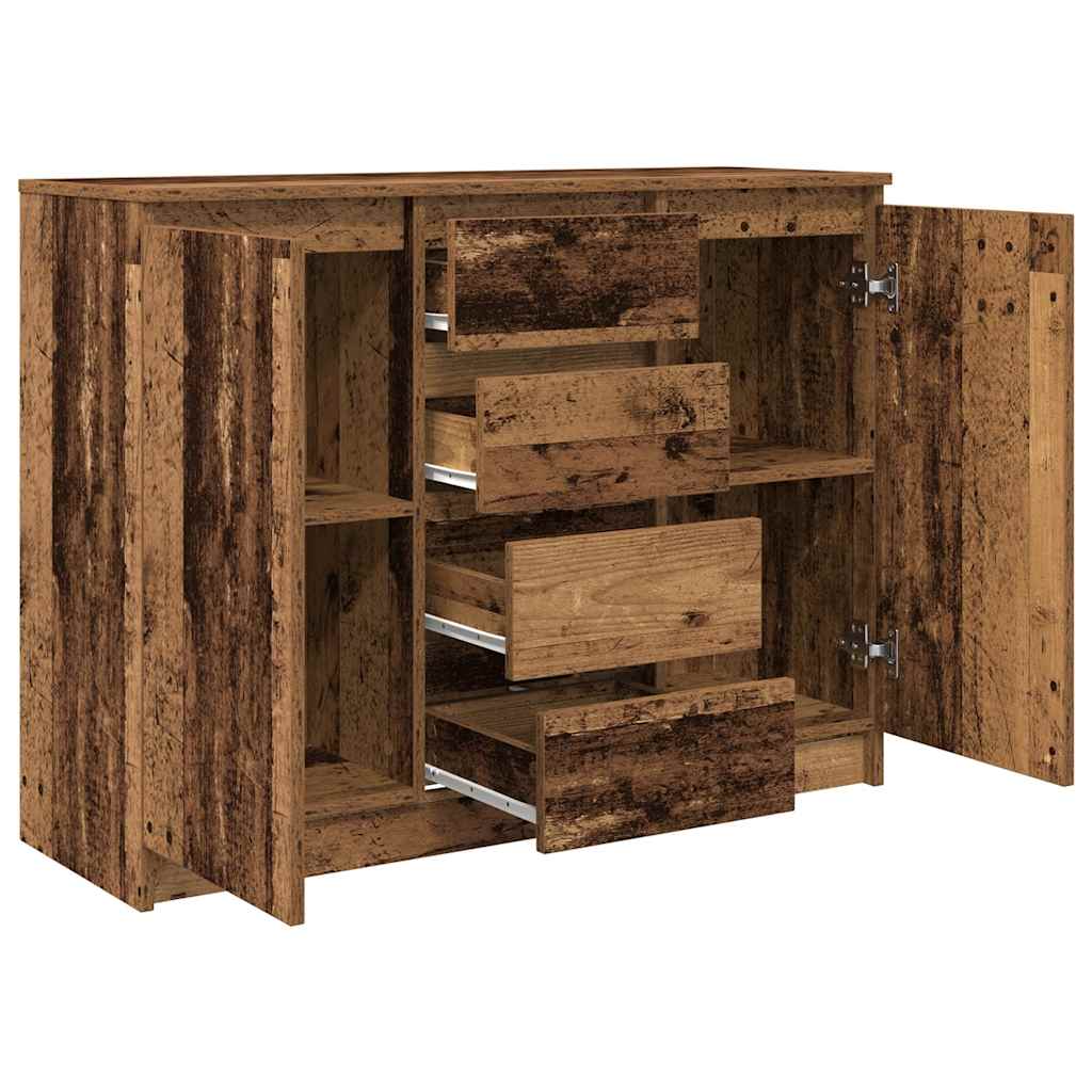 vidaXL Sideboard with Drawers Old Wood 100.5x35x76 cm Engineered Wood
