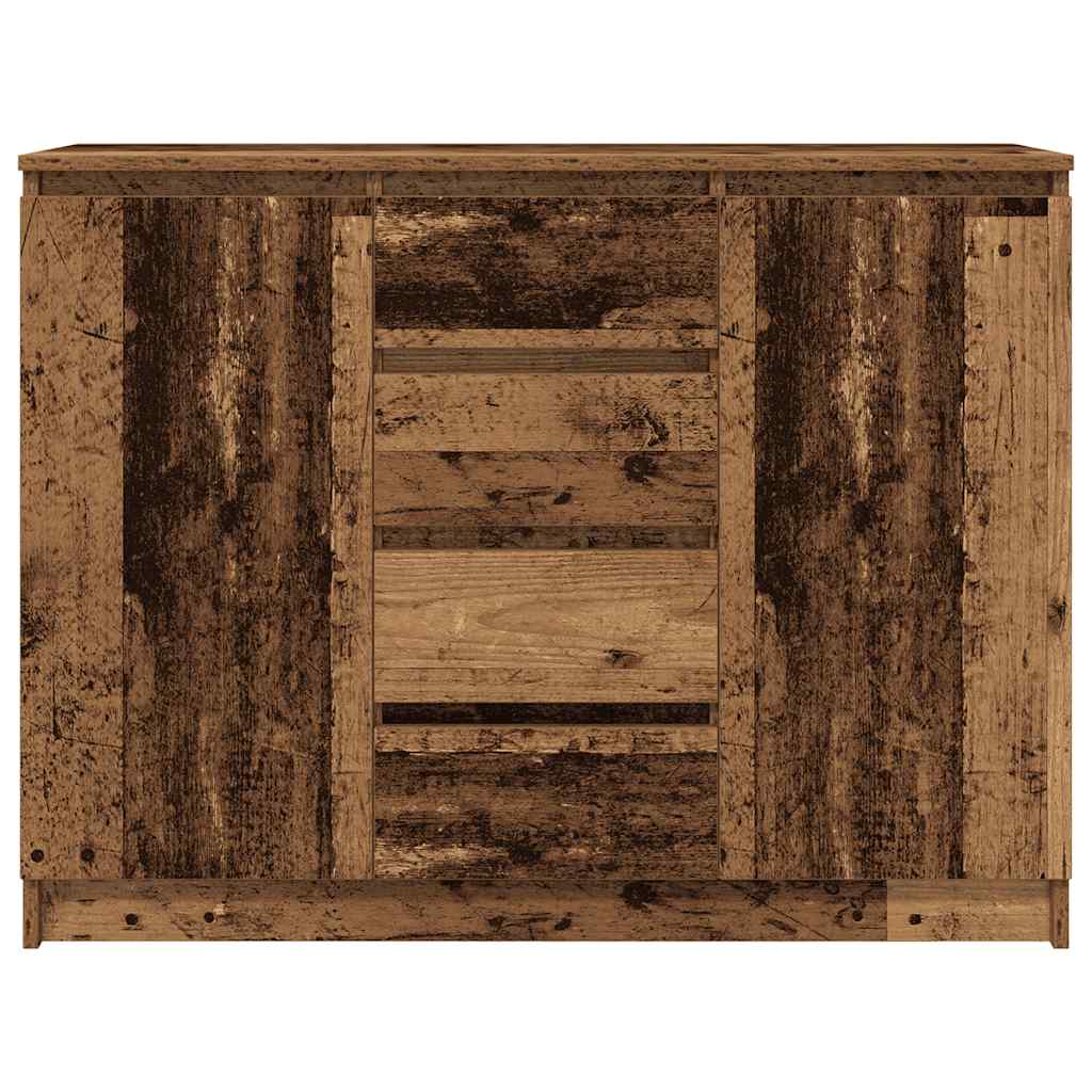 vidaXL Sideboard with Drawers Old Wood 100.5x35x76 cm Engineered Wood