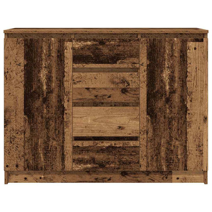 vidaXL Sideboard with Drawers Old Wood 100.5x35x76 cm Engineered Wood