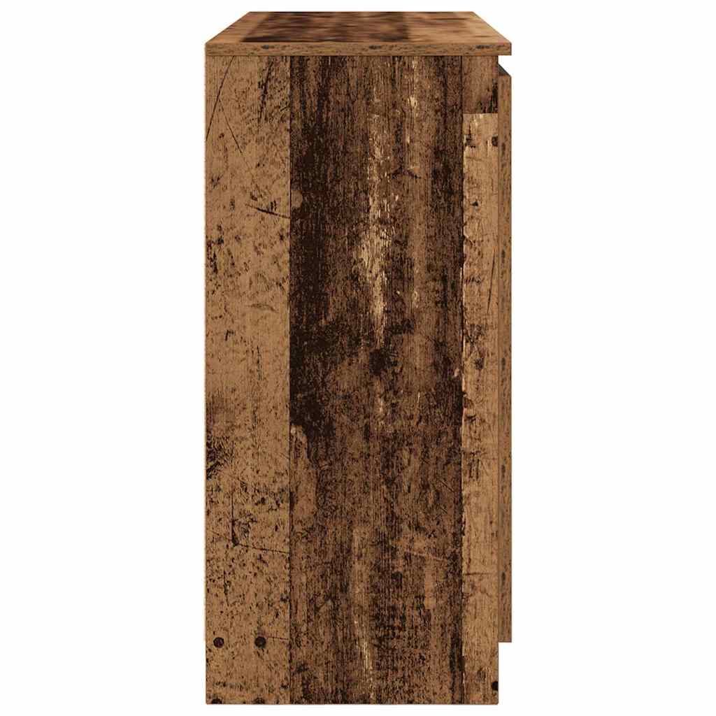 vidaXL Sideboard with Drawers Old Wood 100.5x35x76 cm Engineered Wood