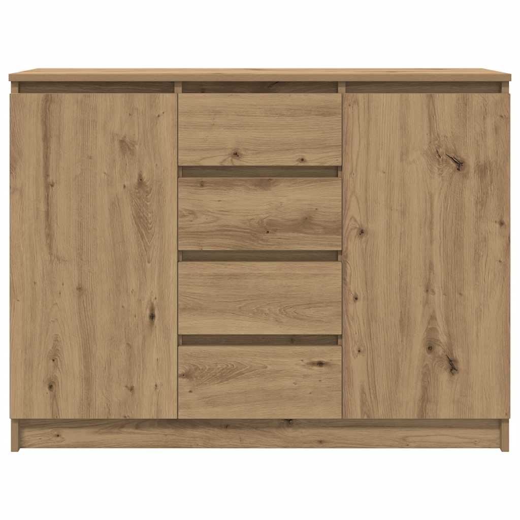 vidaXL Sideboard with Drawers Artisan Oak 100.5x35x76 cm Engineered Wood