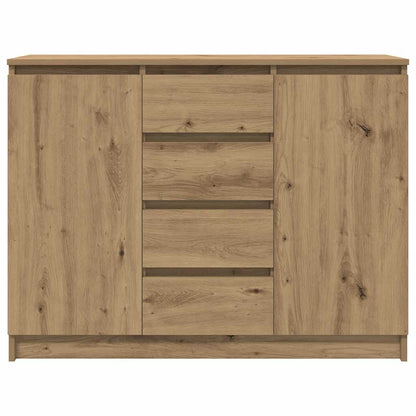 vidaXL Sideboard with Drawers Artisan Oak 100.5x35x76 cm Engineered Wood