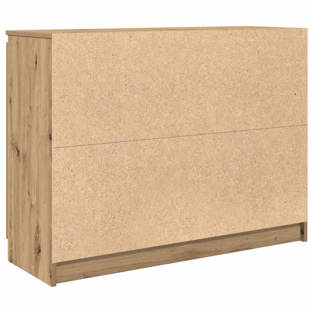 vidaXL Sideboard with Drawers Artisan Oak 100.5x35x76 cm Engineered Wood