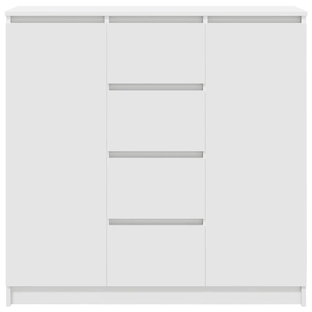 vidaXL Sideboard with Drawers White 100.5x35x98.5 cm Engineered Wood