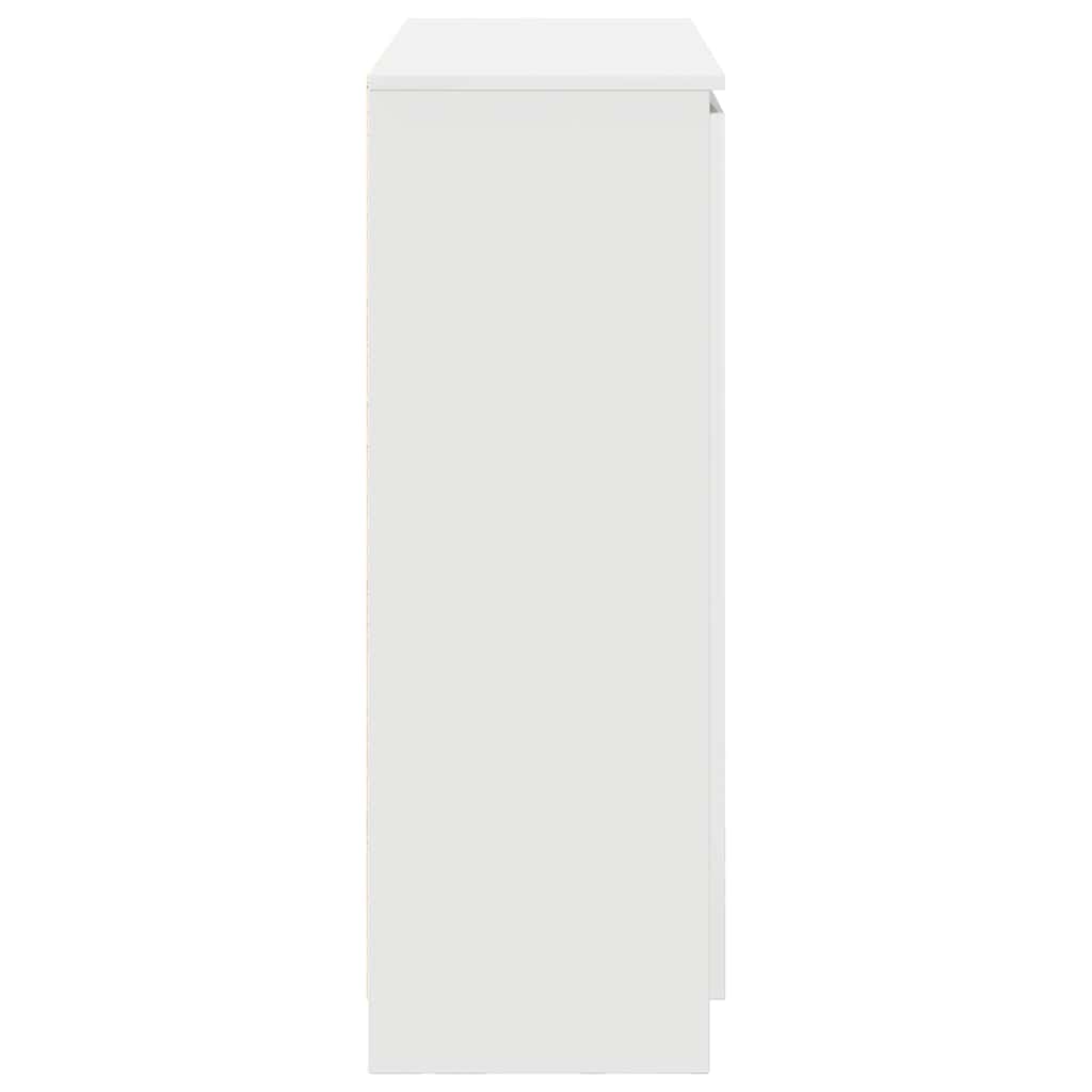 vidaXL Sideboard with Drawers White 100.5x35x98.5 cm Engineered Wood