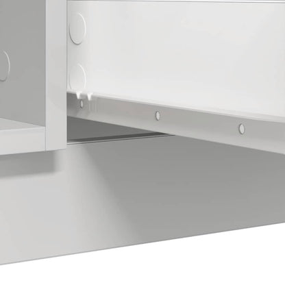 vidaXL Sideboard with Drawers White 100.5x35x98.5 cm Engineered Wood