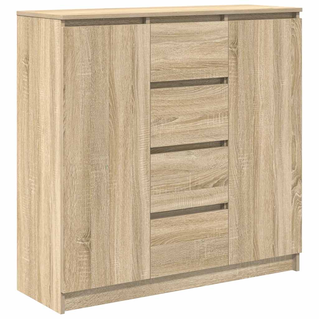 vidaXL Sideboard with Drawers Sonoma Oak 100.5x35x98.5 cm