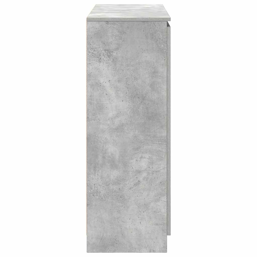 vidaXL Sideboard with Drawers Concrete Grey 100.5x35x98.5 cm Engineered Wood
