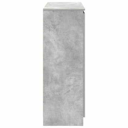 vidaXL Sideboard with Drawers Concrete Grey 100.5x35x98.5 cm Engineered Wood