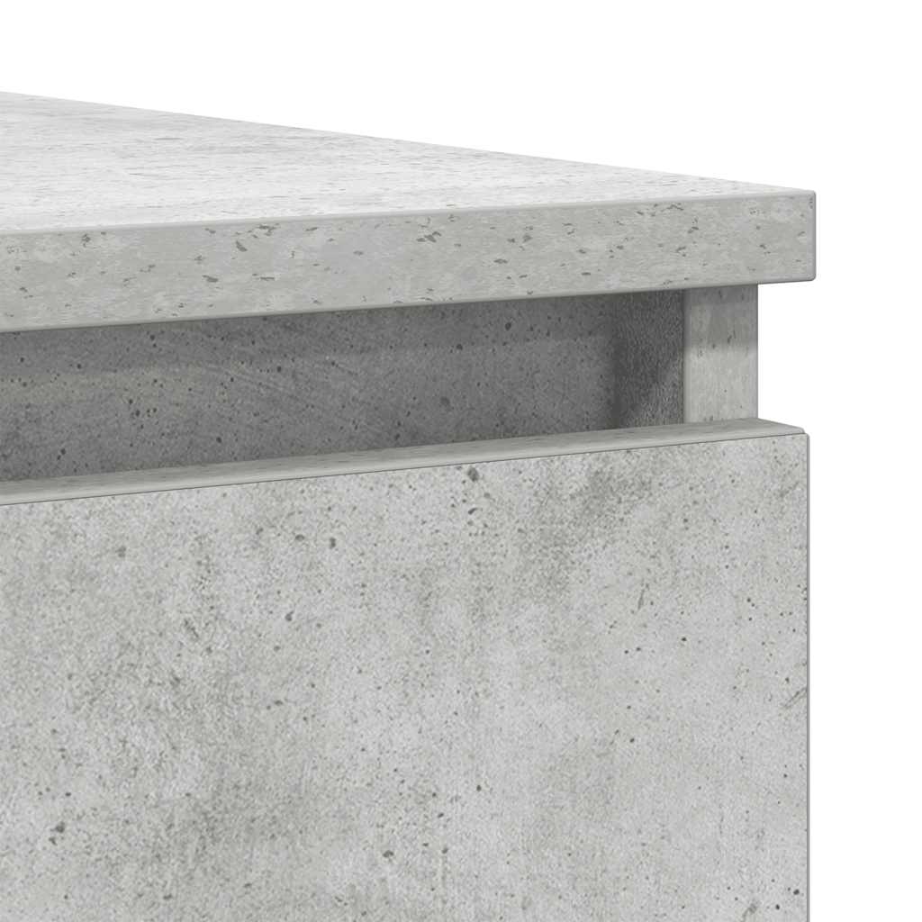 vidaXL Sideboard with Drawers Concrete Grey 100.5x35x98.5 cm Engineered Wood