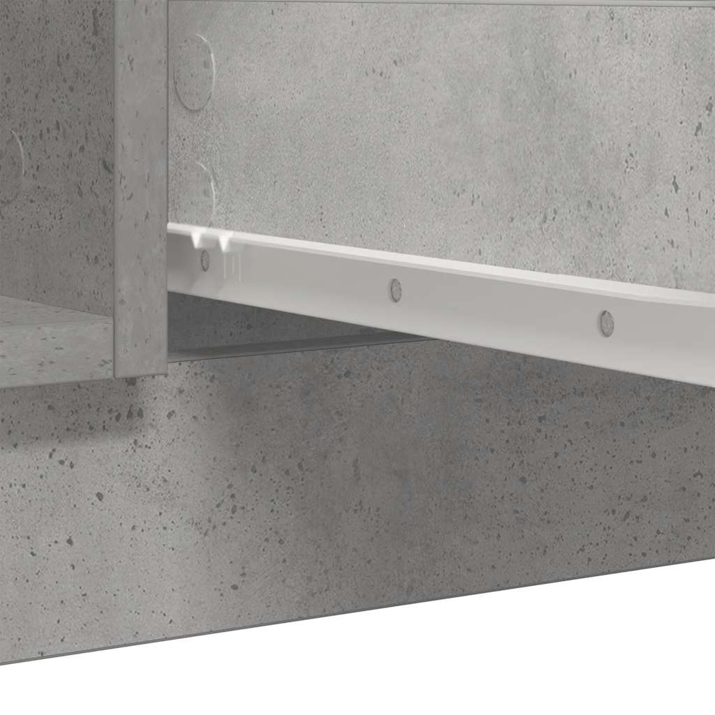 vidaXL Sideboard with Drawers Concrete Grey 100.5x35x98.5 cm Engineered Wood