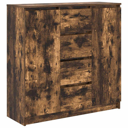 vidaXL Sideboard with Drawers Smoked Oak 100.5x35x98.5 cm
