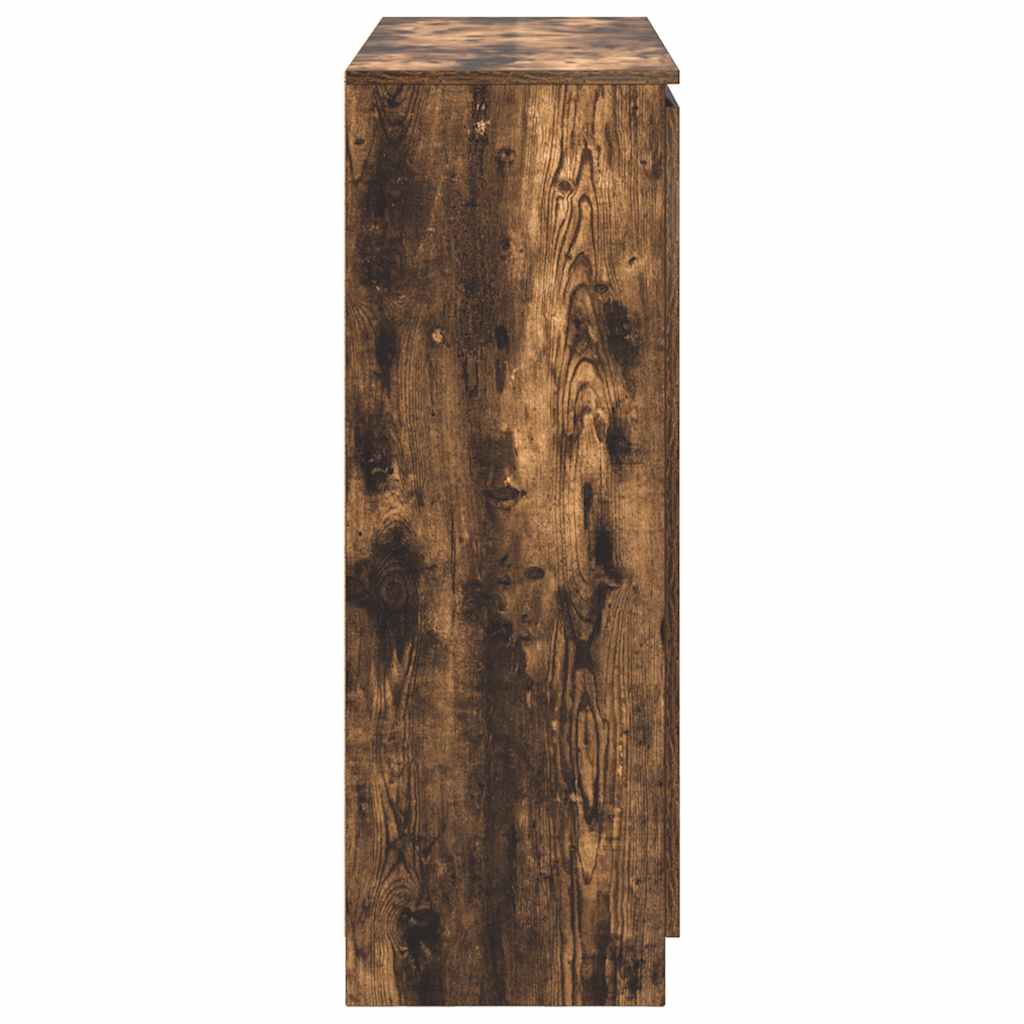 vidaXL Sideboard with Drawers Smoked Oak 100.5x35x98.5 cm Engineered Wood