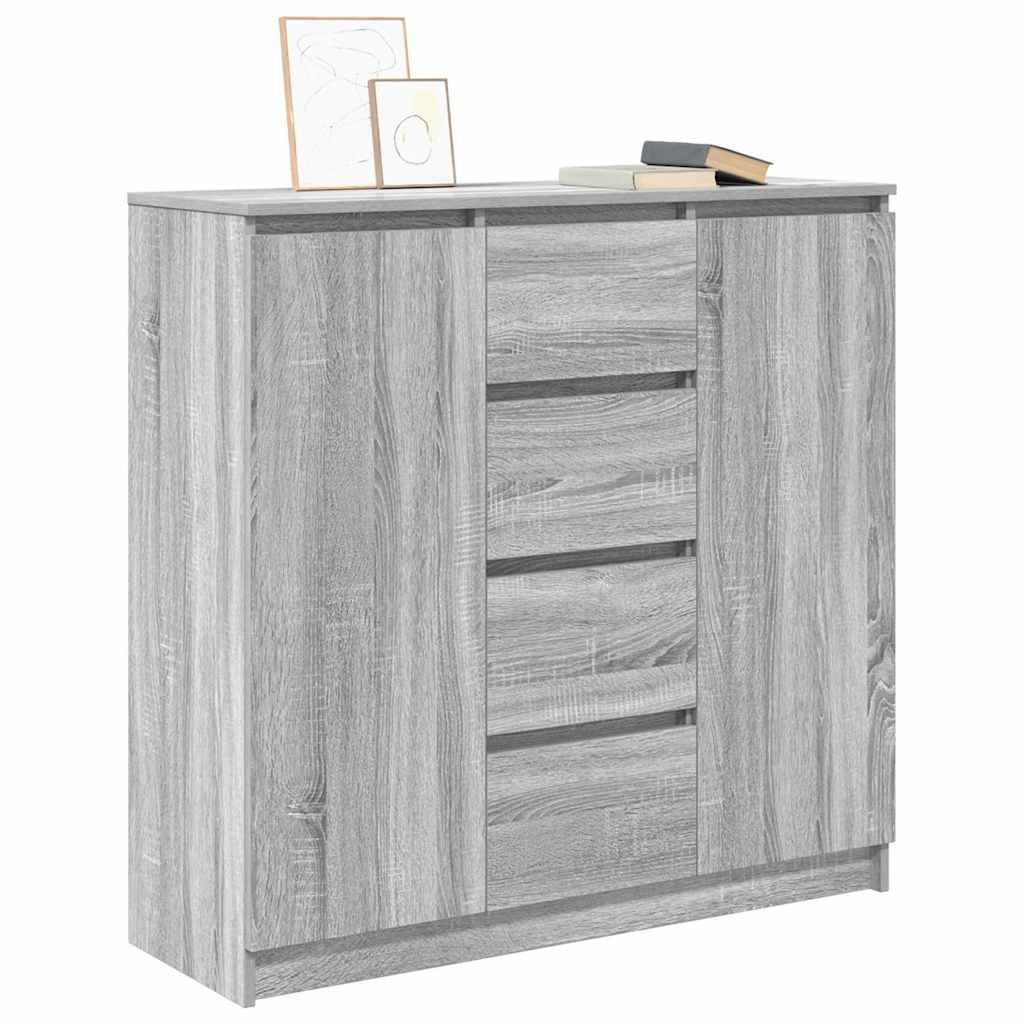 vidaXL Sideboard with Drawers Grey Sonoma 100.5x35x98.5 cm