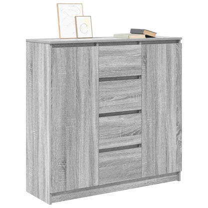 vidaXL Sideboard with Drawers Grey Sonoma 100.5x35x98.5 cm