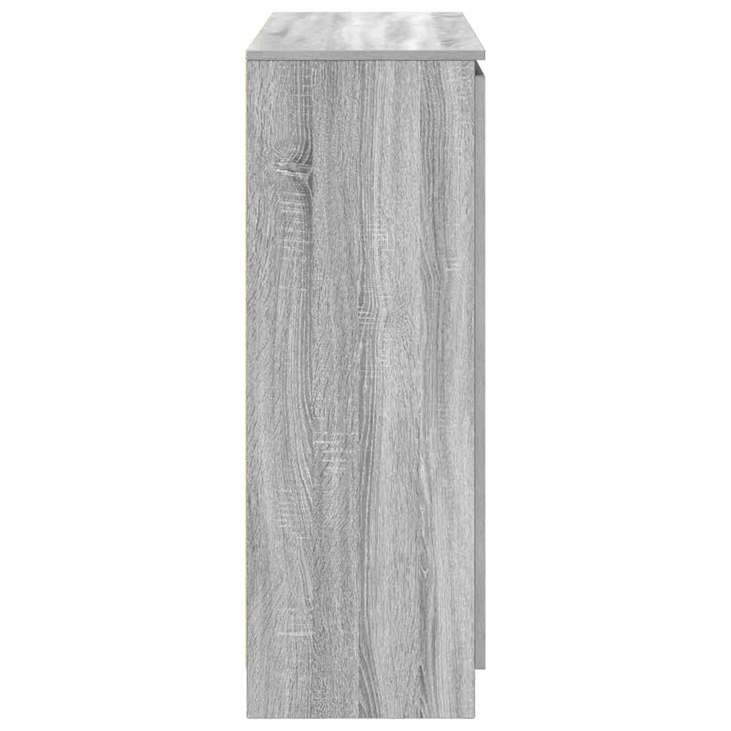vidaXL Sideboard with Drawers Grey Sonoma 100.5x35x98.5 cm Engineered Wood