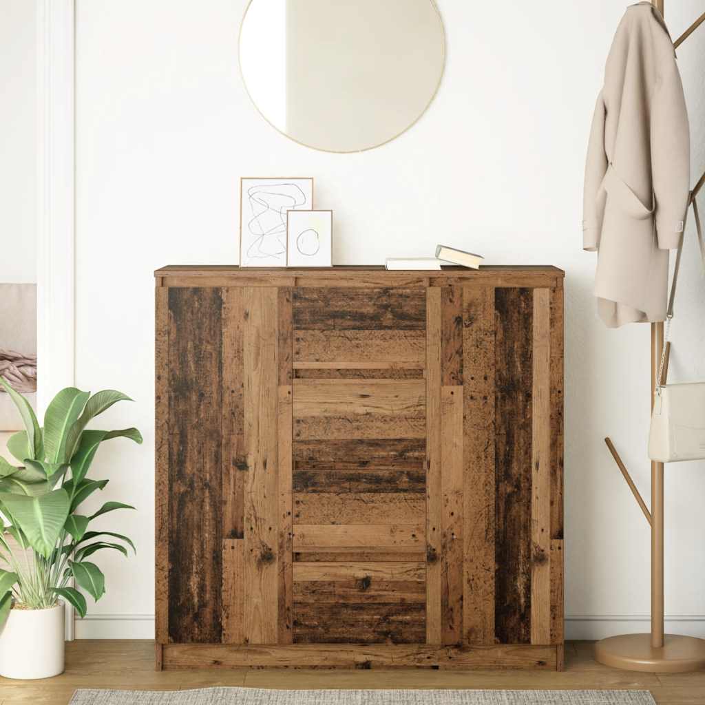 vidaXL Sideboard with Drawers Old Wood 100.5x35x98.5 cm Engineered Wood