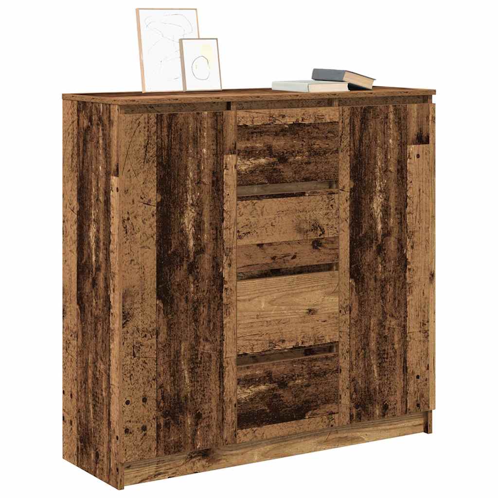 vidaXL Sideboard with Drawers Old Wood 100.5x35x98.5 cm Engineered Wood