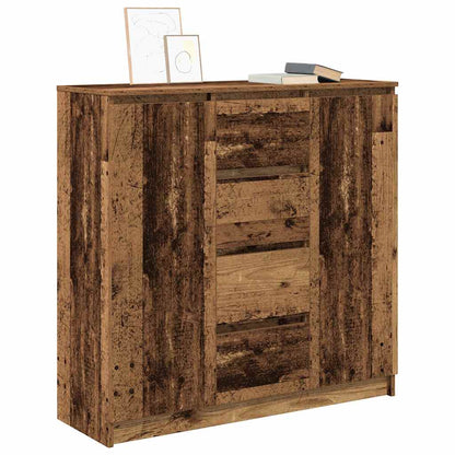 vidaXL Sideboard with Drawers Old Wood 100.5x35x98.5 cm Engineered Wood