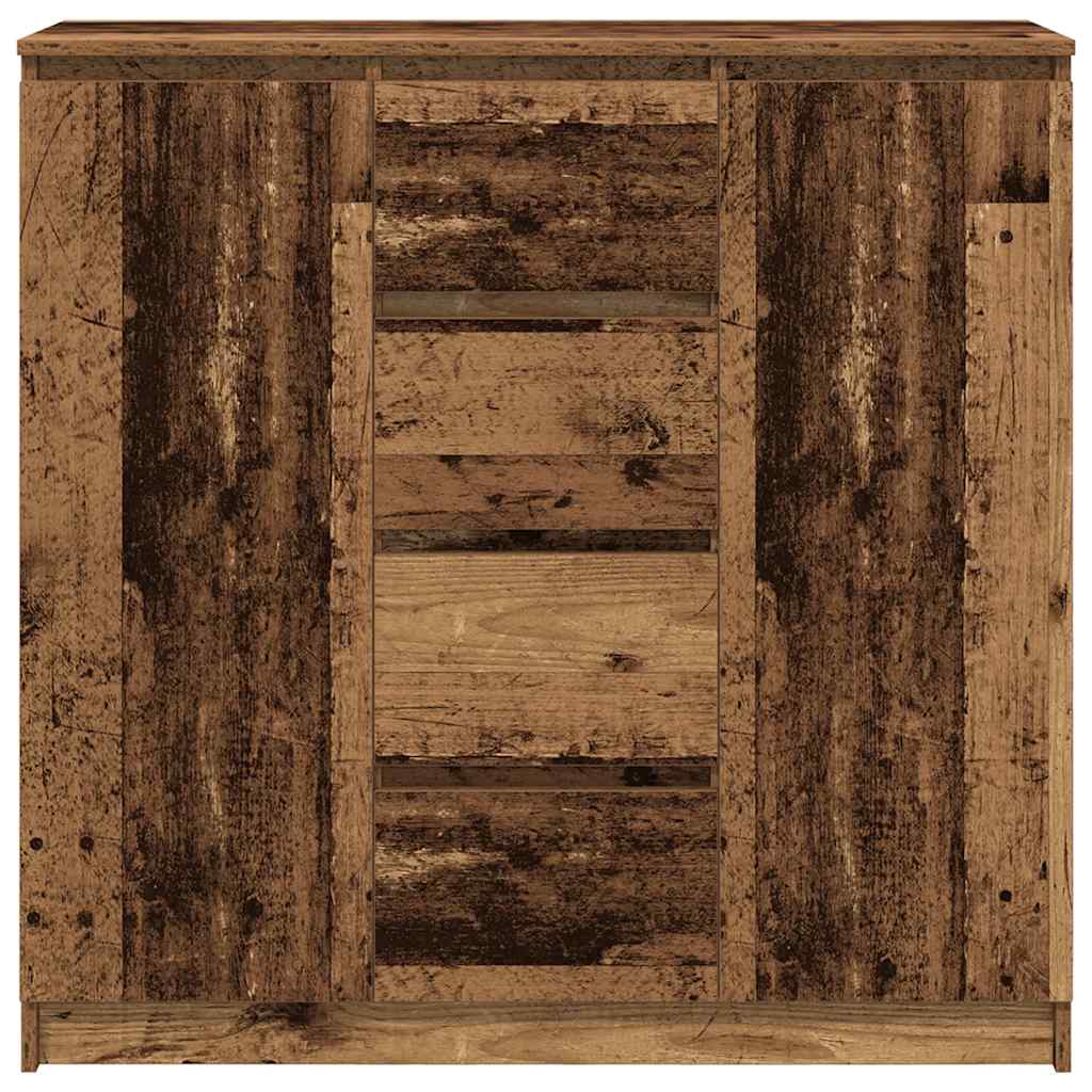 vidaXL Sideboard with Drawers Old Wood 100.5x35x98.5 cm Engineered Wood
