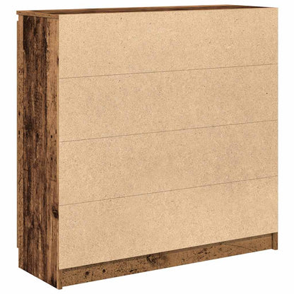 vidaXL Sideboard with Drawers Old Wood 100.5x35x98.5 cm Engineered Wood