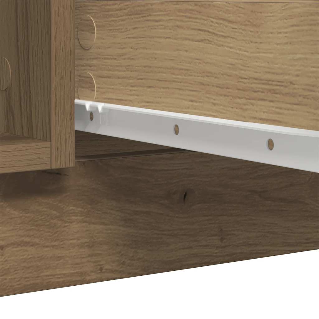 vidaXL Sideboard with Drawers Artisan Oak 100.5x35x98.5 cm Engineered Wood