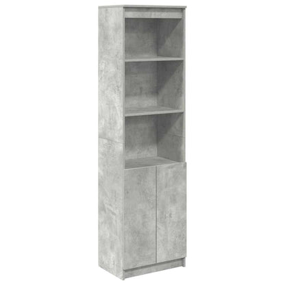 vidaXL Highboard Concrete Grey 50x35x180 cm Engineered Wood
