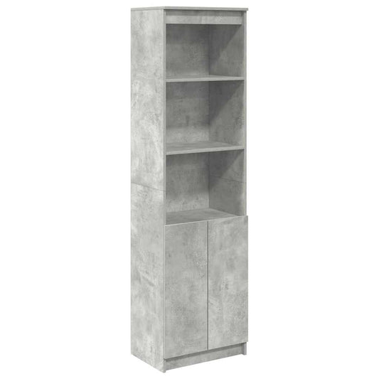 vidaXL Highboard Concrete Grey 50x35x180 cm Engineered Wood