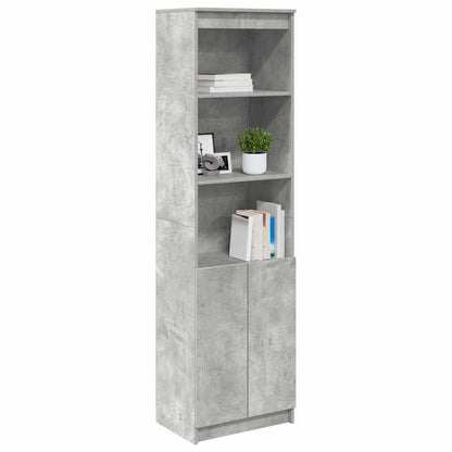 vidaXL Highboard Concrete Grey 50x35x180 cm Engineered Wood