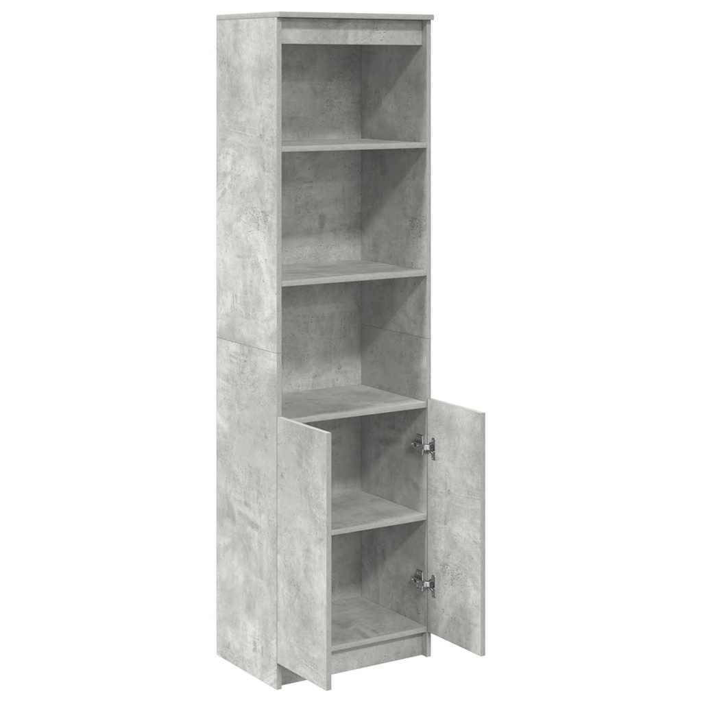 vidaXL Highboard Concrete Grey 50x35x180 cm Engineered Wood